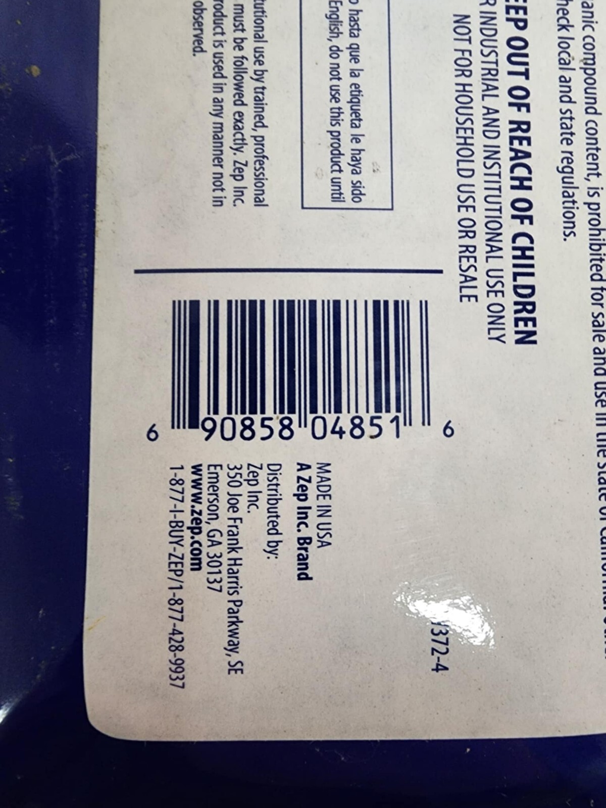 Zep Big Orange-E Heavy-Duty Citrus Degreaser Liquid 1 Gallon