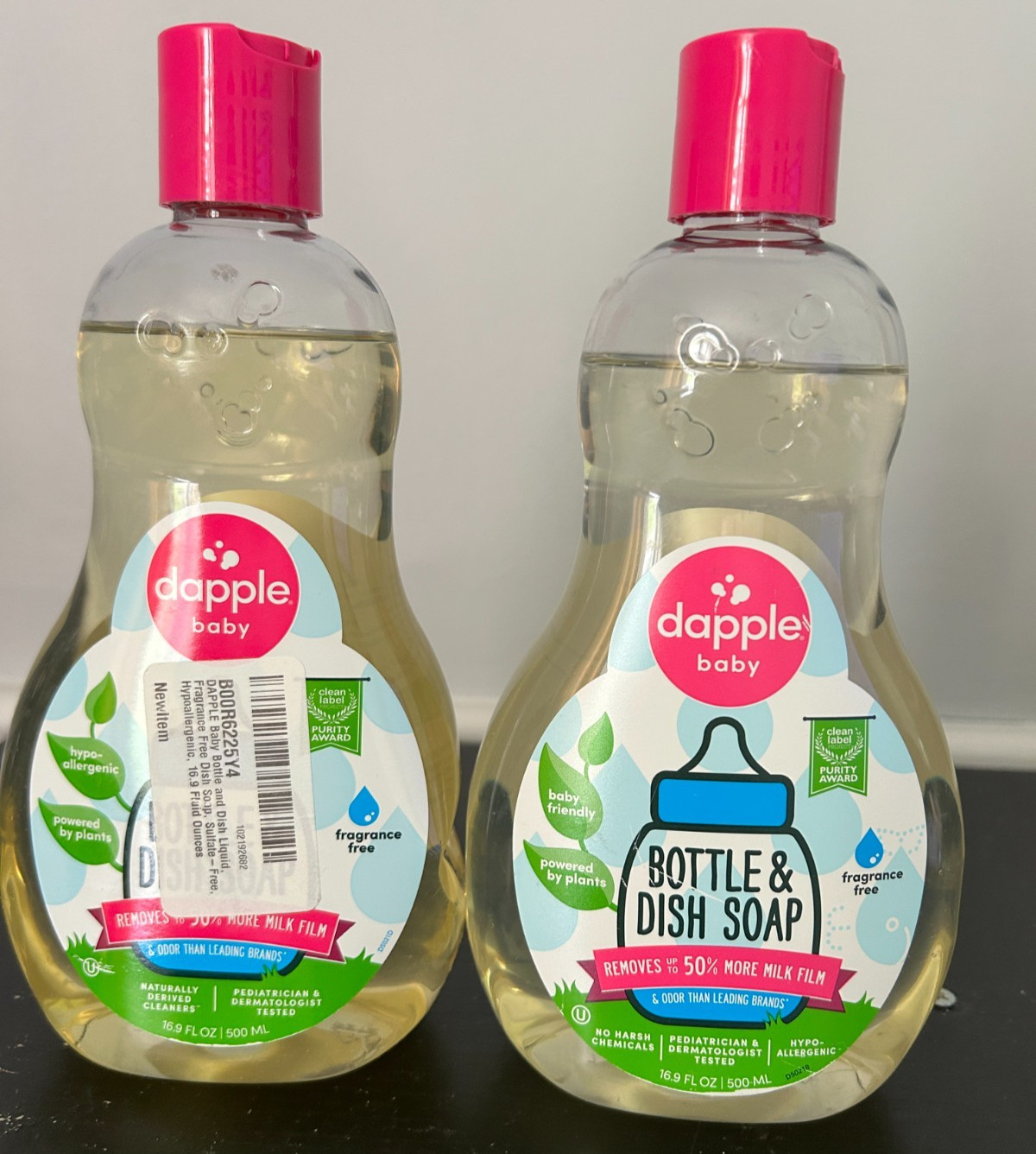 Dapple Baby Bottle & Dish Soap, Hypoallergenic Dish Soap-2 bottles
