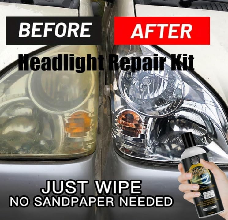 Headlight Repair Kit Restore Yellow Oxidized Headlights Car Truck Motorcycle