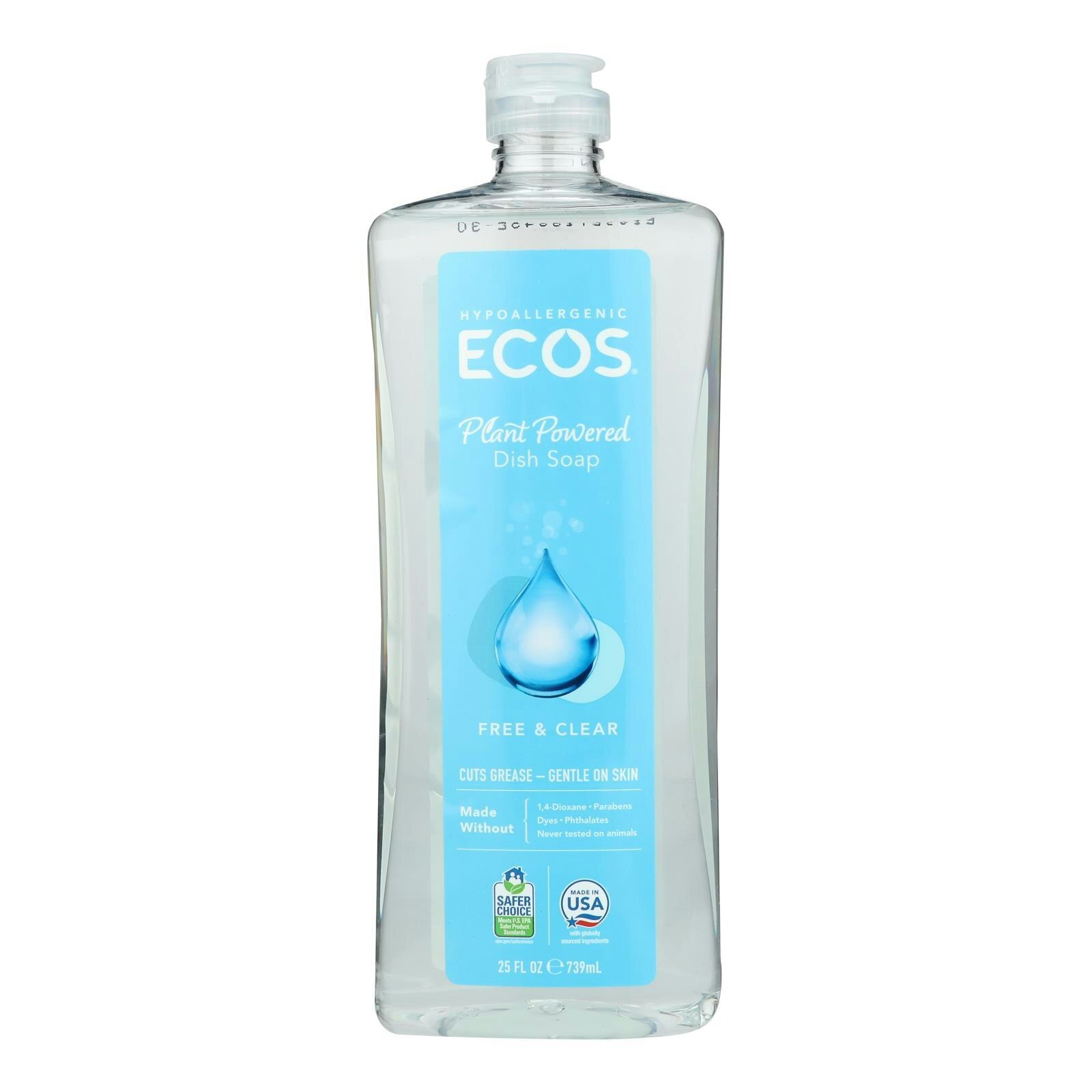 Earth Friendly Dishmate – Free and Clear 25 fl oz (Pack of 6)