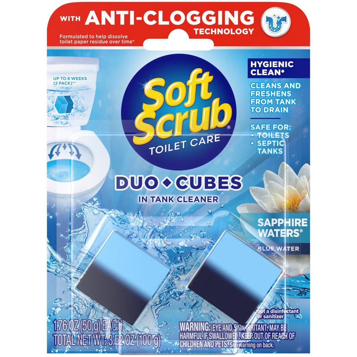 Soft Scrub Sapphire Waters Toilet Cleaner Cubes 2ct