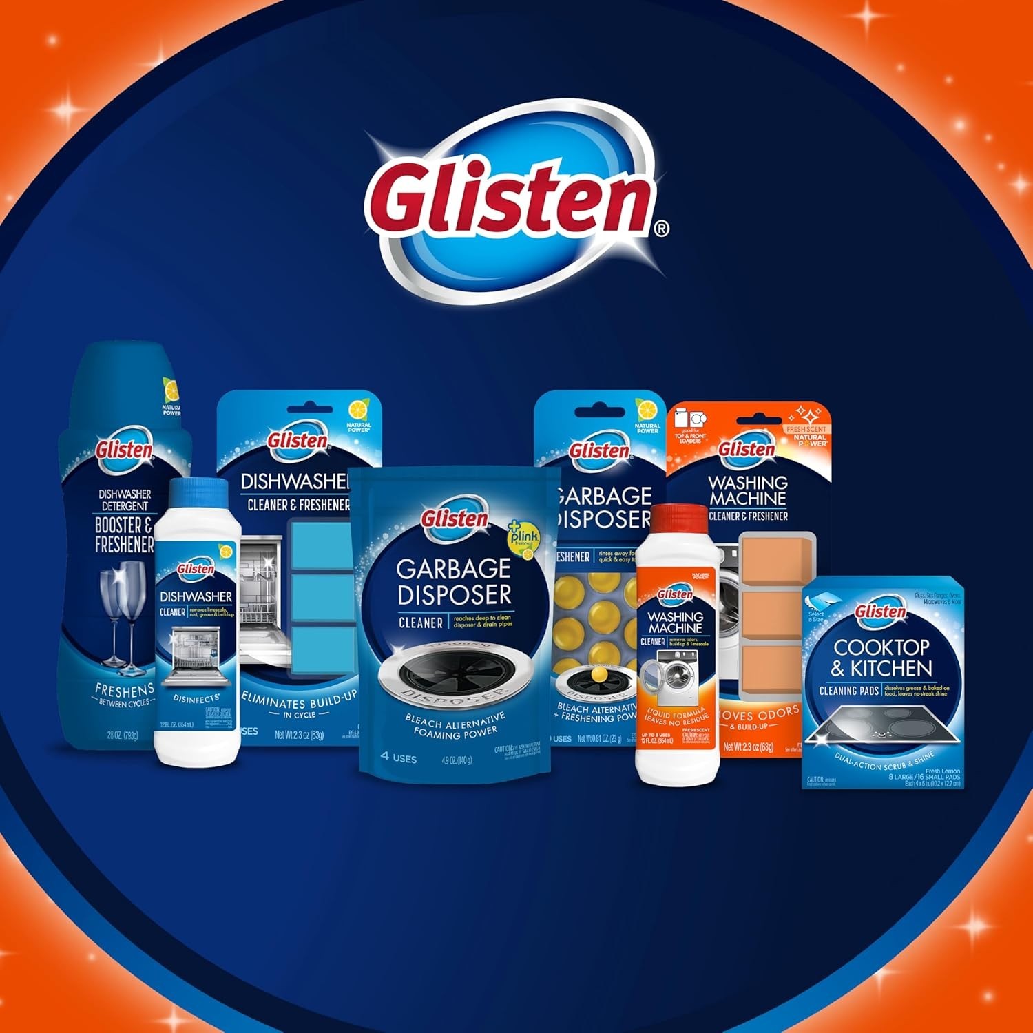 Glisten Washing Machine Cleaner Helps Remove Odor 12OZ 3-Pack