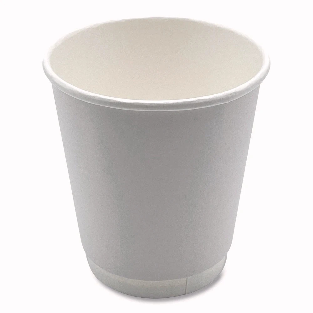 Boardwalk DW10HCUPPK 10 oz Double-Walled Paper Hot Cups – White (25/PK) New