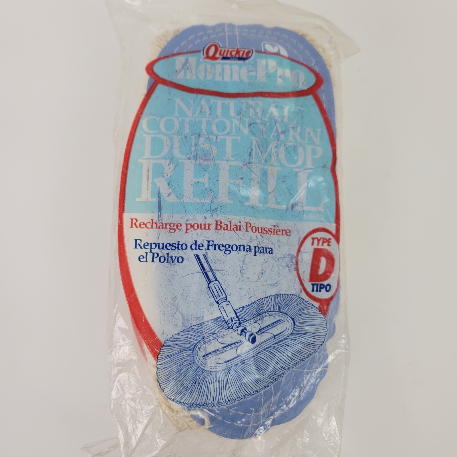 Quickie Home Pro Natural Cotton DUST MOP REFILL 067 065 Type D 0674