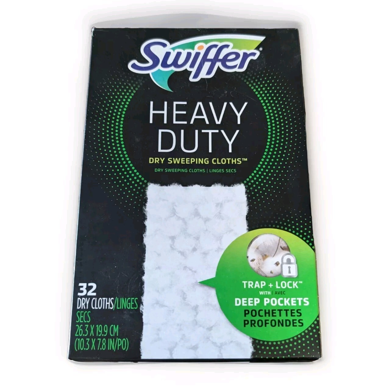 Swiffer Heavy Duty Dry Sweeping Pad Clothes 32 Count New Unopened Deep Pockets