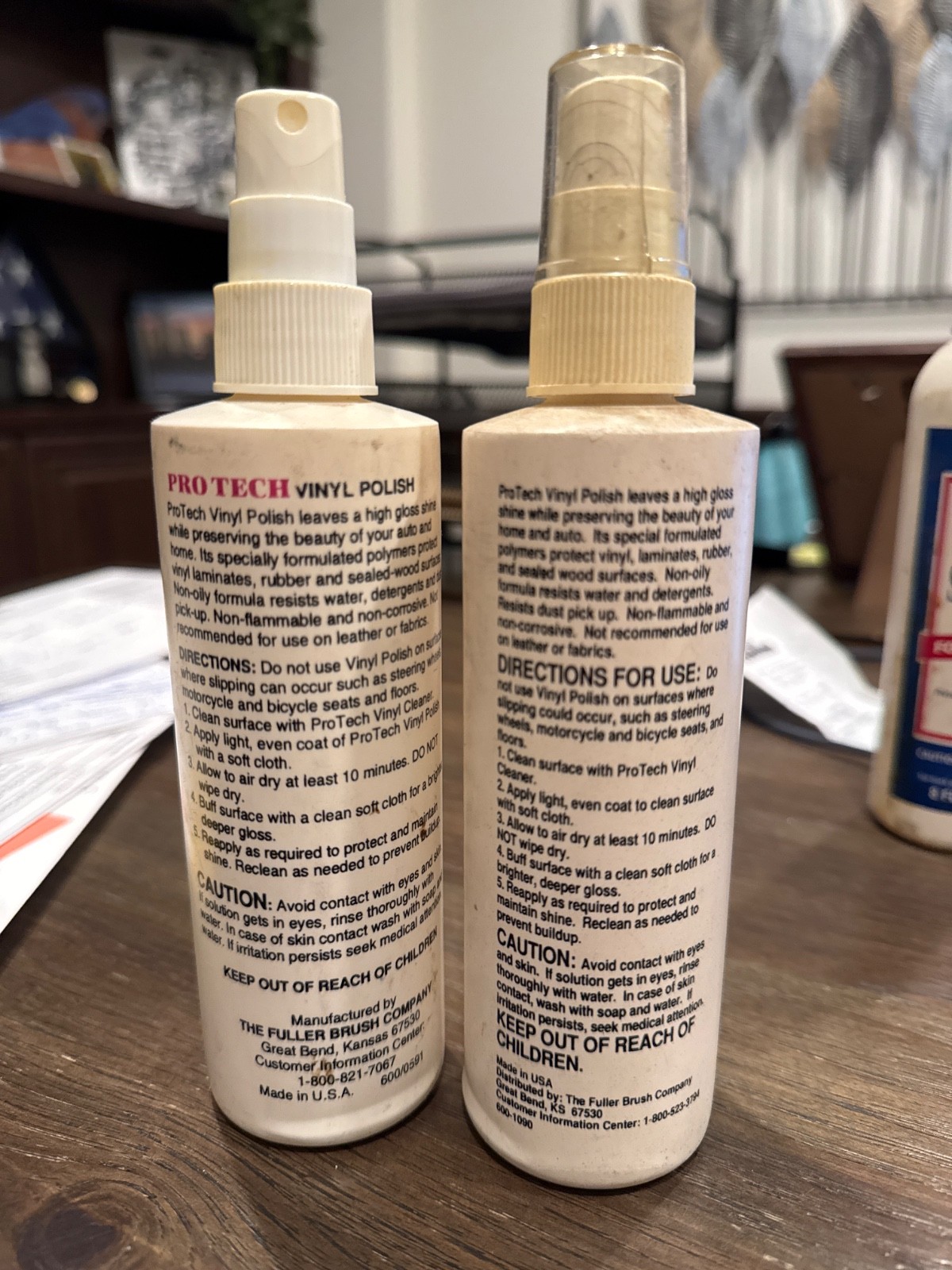 Fuller Brush Company Vinyl Cleaner Polish Protectant Lot of Two (2) 12 Fl Oz