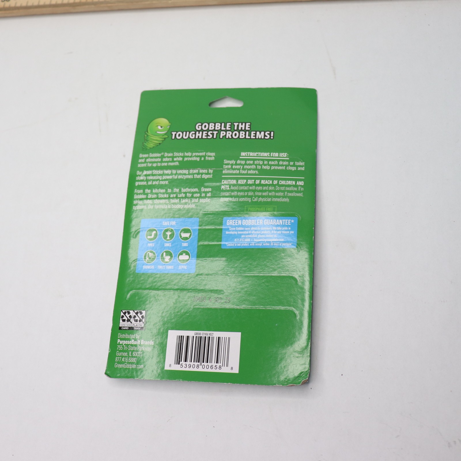 EcoClean Solutions Bio Flow Drain Deodorizing Strips 12-Strips GGDS12PAC