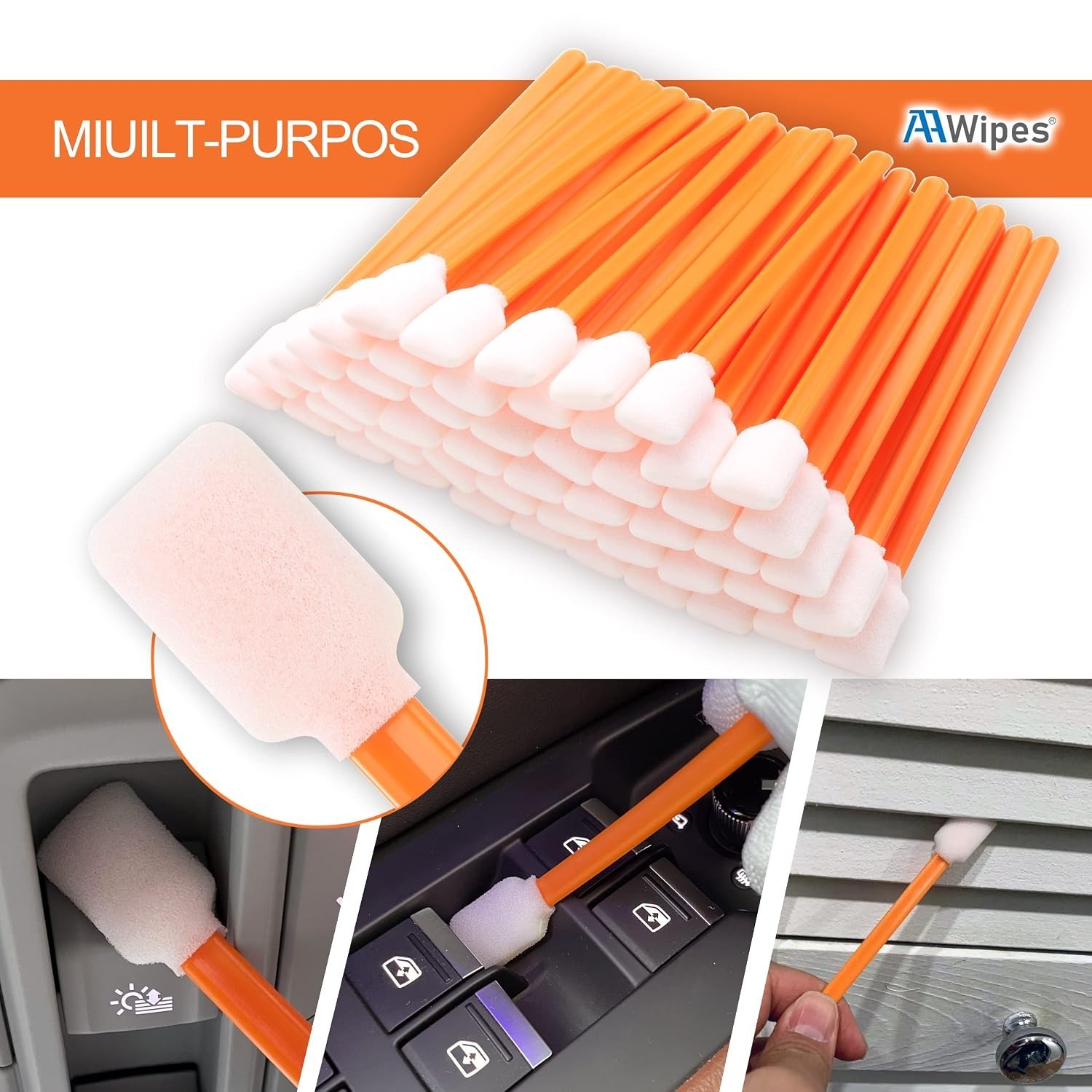 Foam Swabs for Printer Maintenance – 5.25″, Pack of 1000