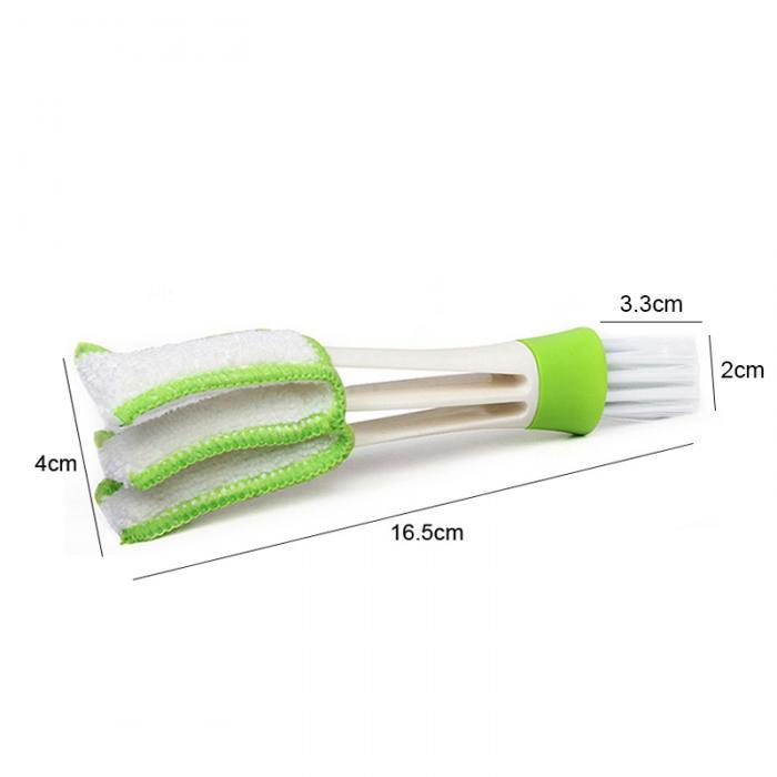 5x PCS – Portable Double End Car Vent Brush Dust Cleaner Window Air Con Blinds