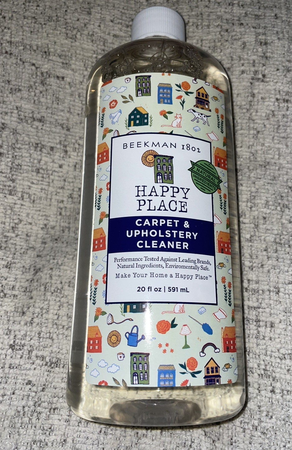 Beekman 1802 Happy Place 20 oz. Carpet and Upholstery Fabric Cleaner spray. New
