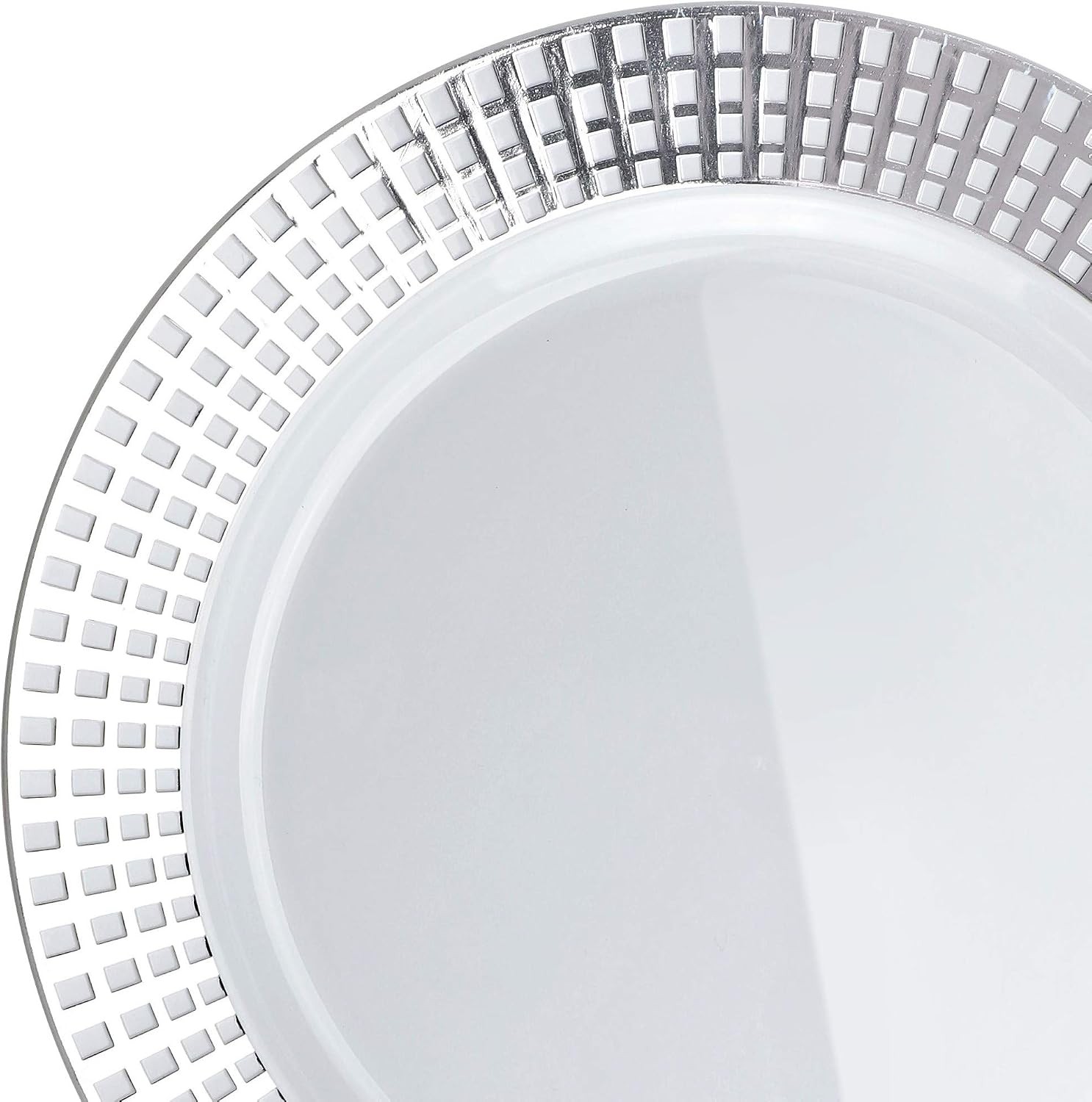 OCCASIONS 240 Plates Pack,(120 Guests) Premium Wedding Party Disposable Plasti