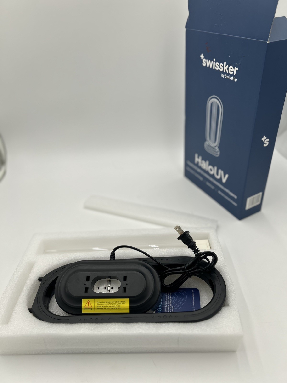HaloUV Swissker by Swissklip Home Disinfection Device missing remote NewOpenBox