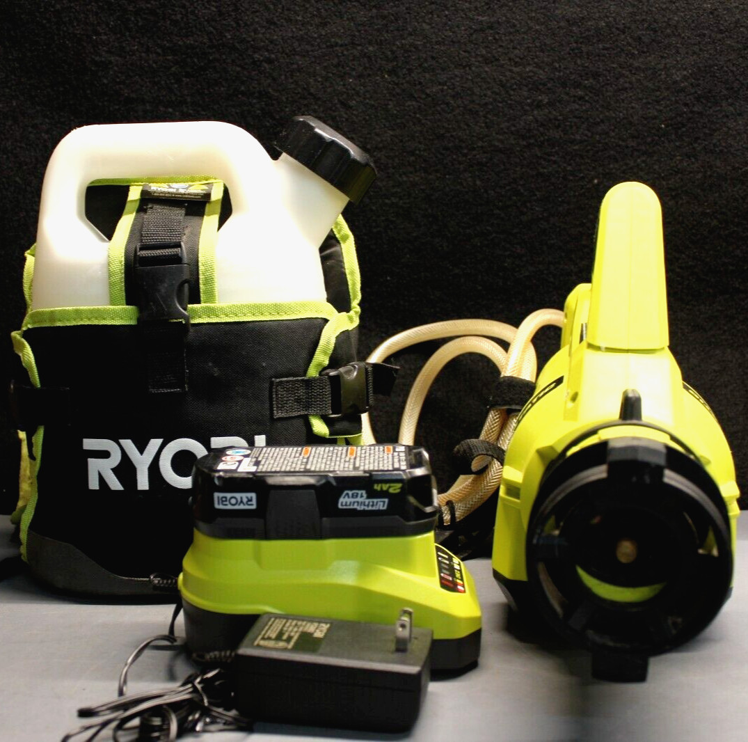 RYOBI ONE P2870 18V Cordless Electrostatic 1 Gal Sprayer Kit 2Ah Battery+Charger