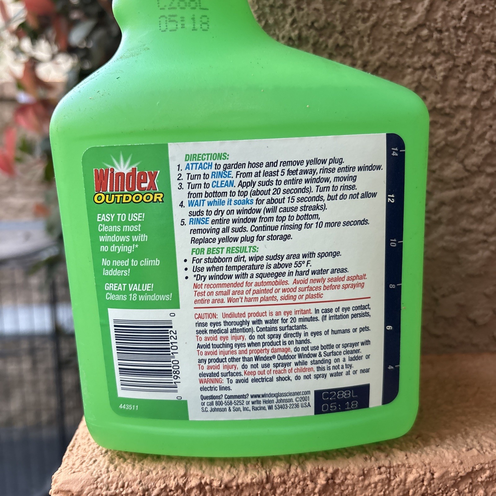 VTG 1 Windex Outdoor Window Cleaner Spay Concentrated 32 fl oz New Old Stock