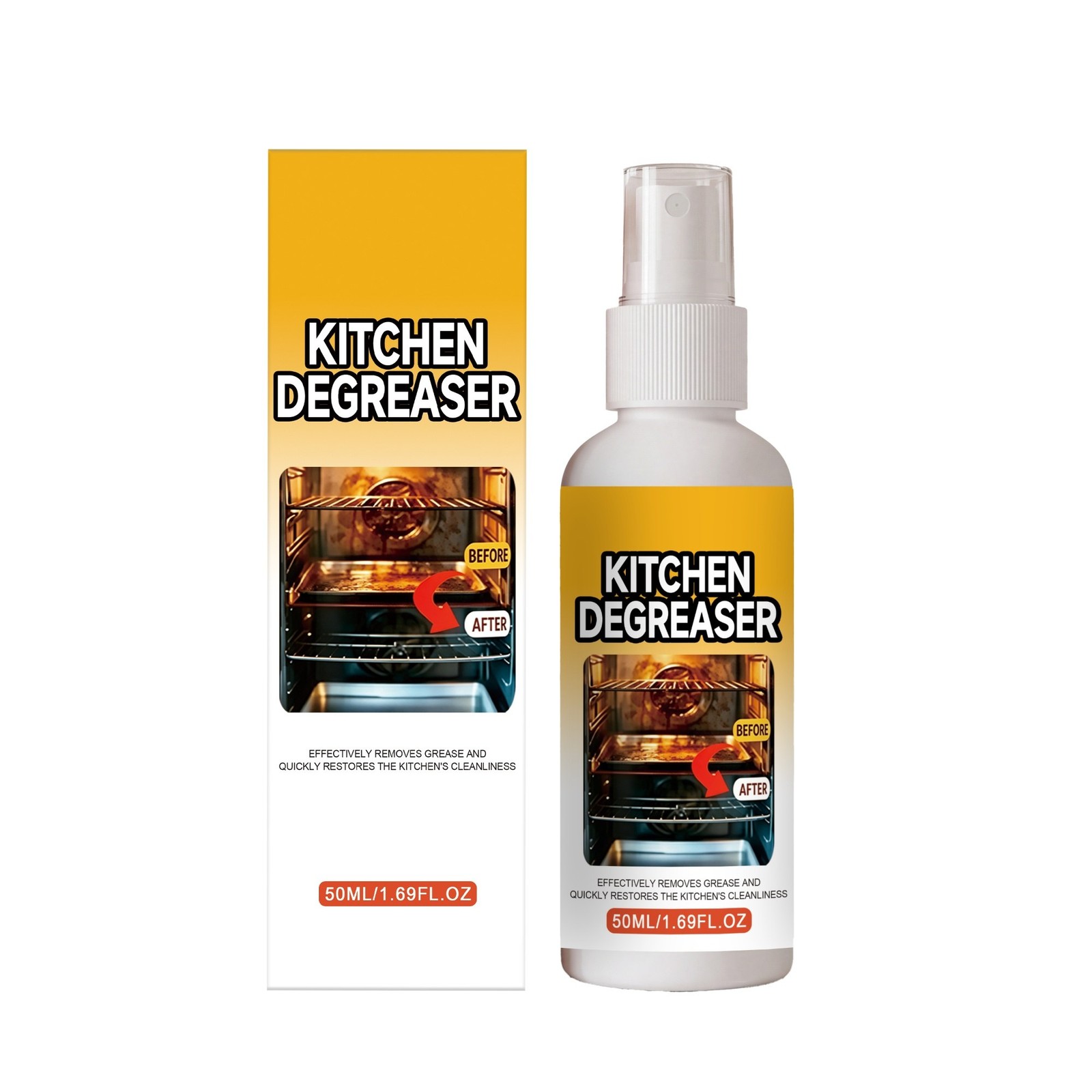 Unbranded Kitchen Grease Cleaner Heavy Duty Degreaser 32 oz Spray Bottle New