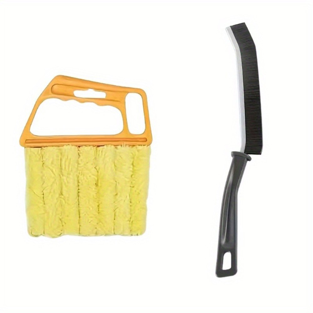 2PCS: Crevice Brush & Vent Shutter Cleaner fit For Car AC & Electric Fan Dusting
