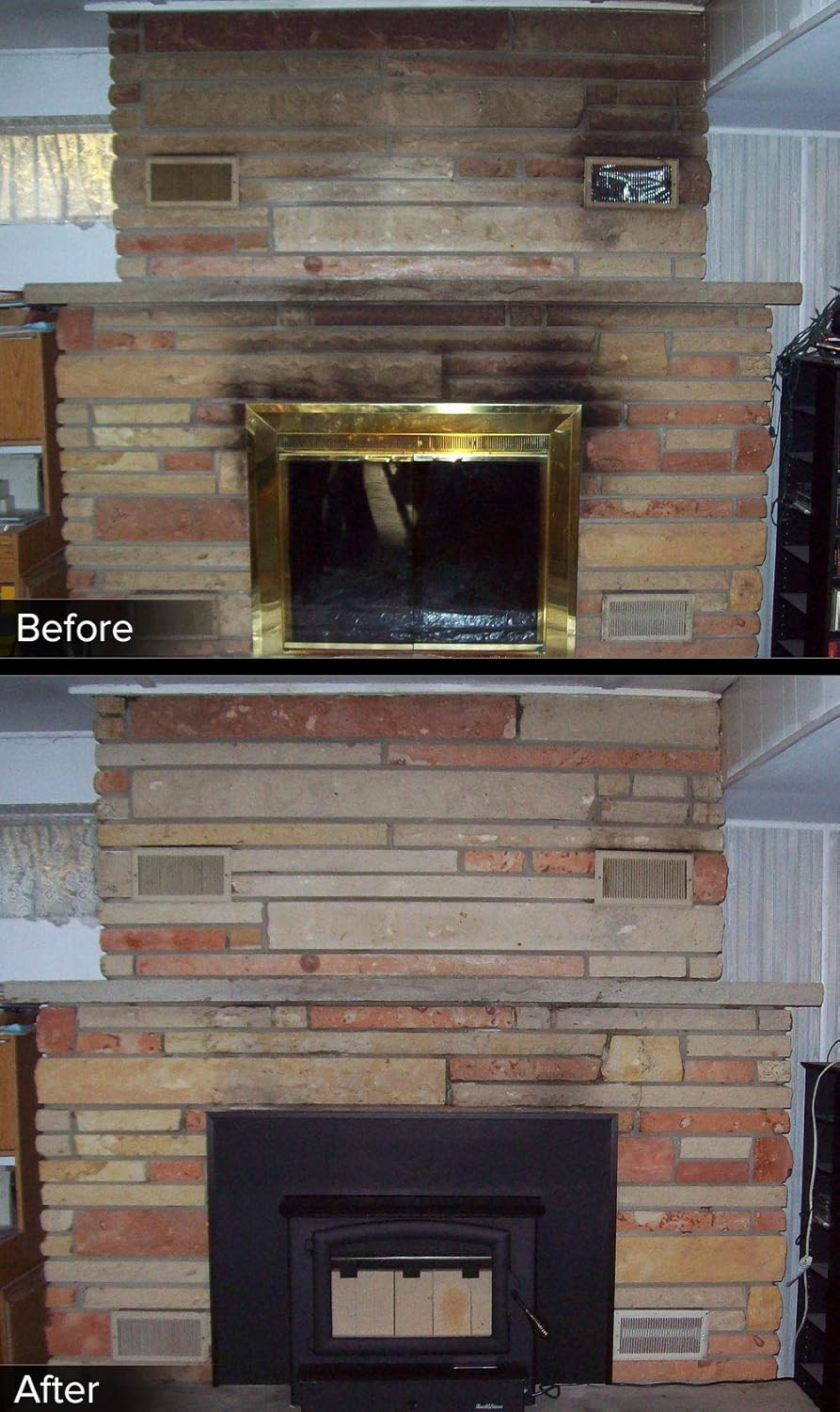 300467 Paint N Peel Fireplace Cleaner – Removes Smoke & Soot Stains from Brick,