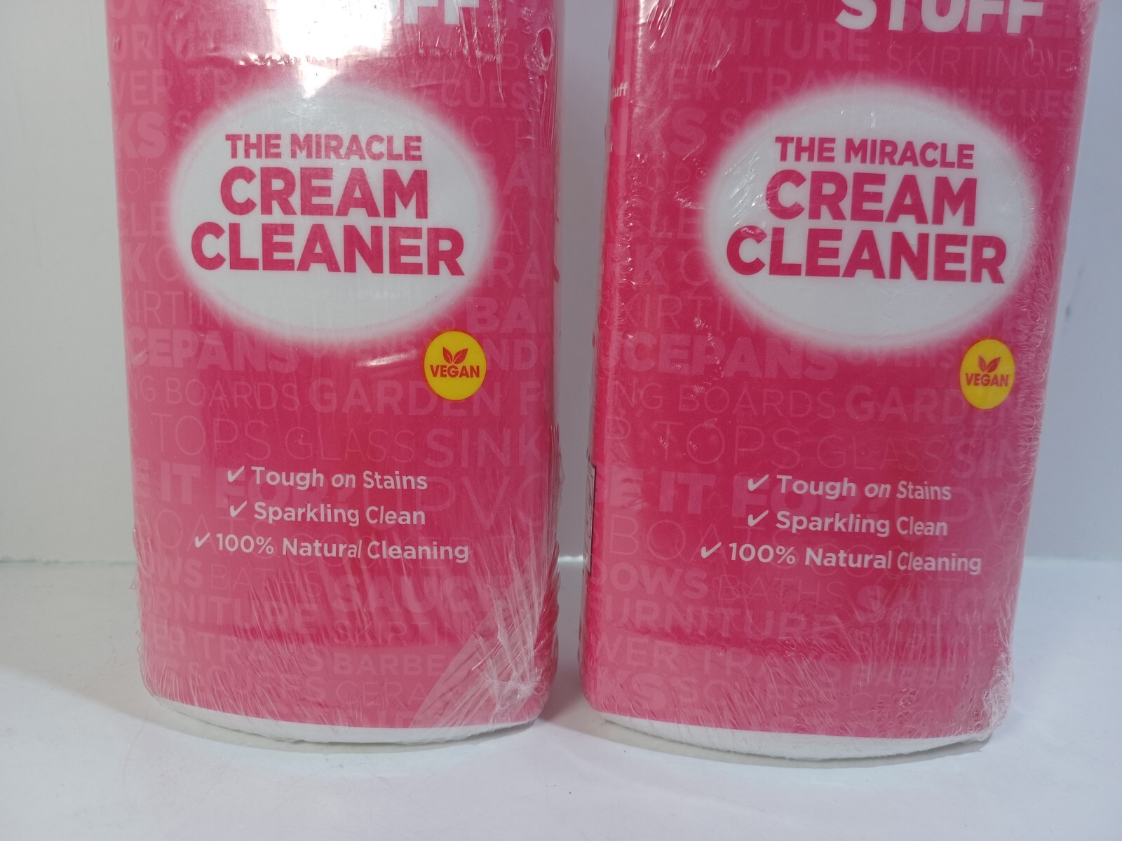 2 The Pink Stuff Stardrops Miracle Cream Cleaner 16.91oz bottle VEGAN