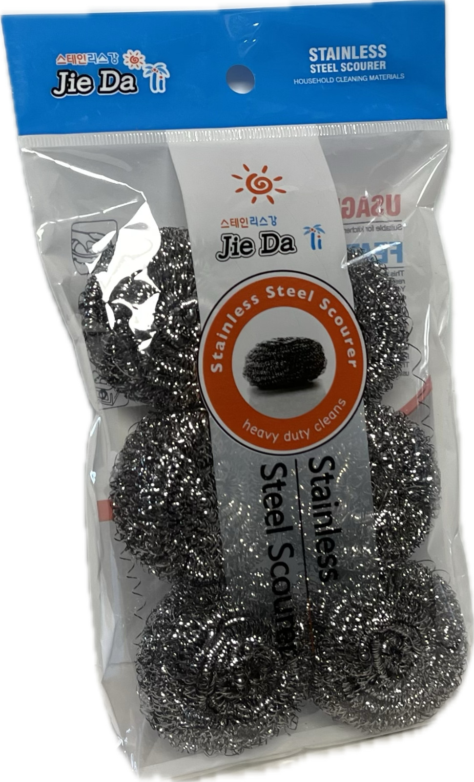 6Pk Stainless Steel Dish Bowl Cleaning Spiral Scourers Practical Kitchen Cleaner