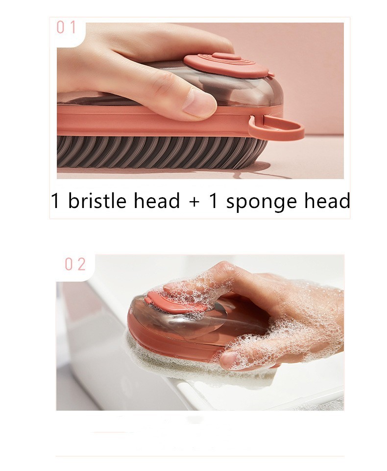 Multifunctional Automatic Liquid Cleaning Brush Soft Bristle Shoe Laundry Scrub
