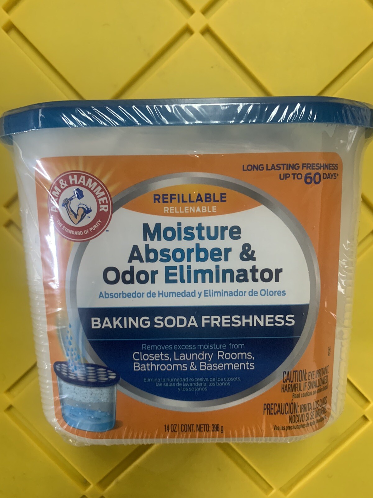 NEW – Arm & Hammer Moisture – Absorber & Odor Eliminator – 14 oz. Tub
