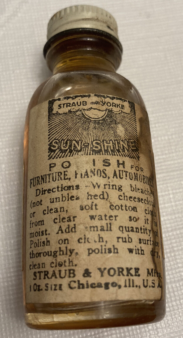 Sun-Shine Furniture 🪑 Polish. Straub&York. Chicago, Illinois. Since 1904