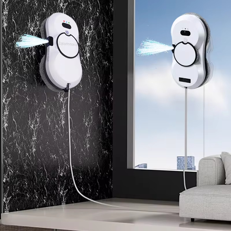UPS Window Cleaning Robot 5600Pa Spray Glass Washer Smart Cleaner Remote Control