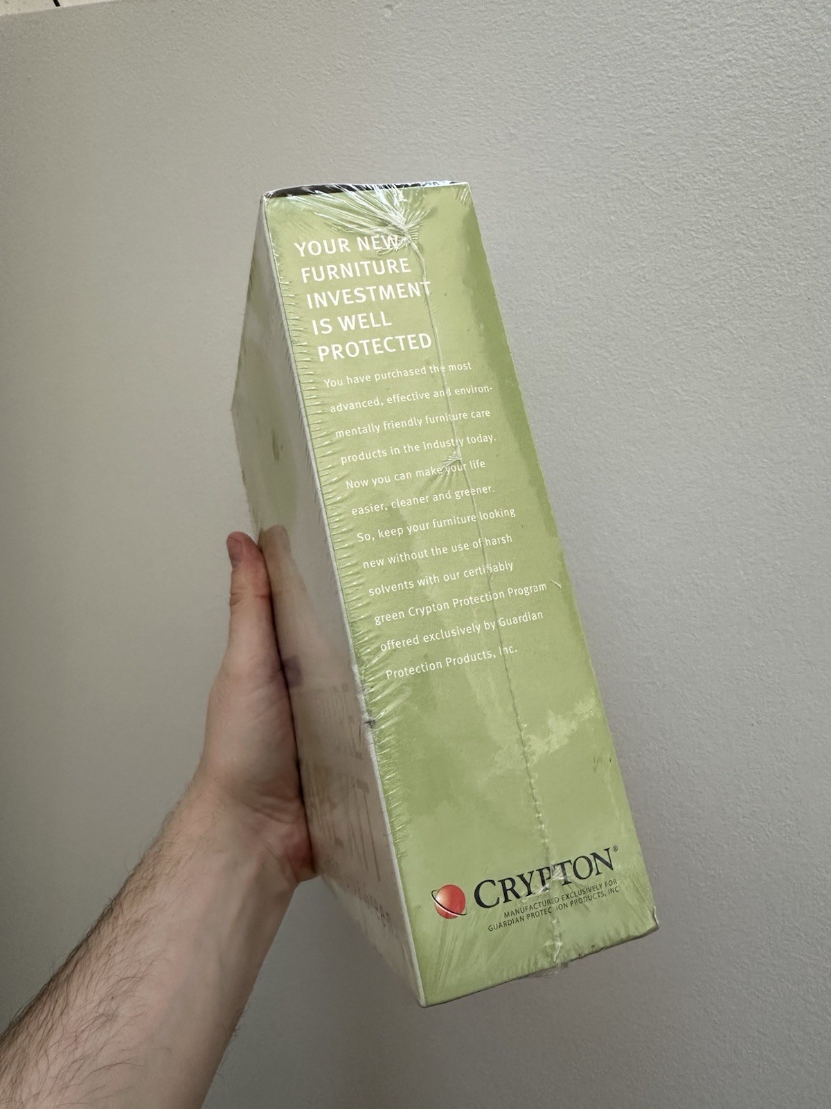 Crypton 1 Plan Furniture Care Kit Eco Friendly Cleaner NEW Factory Sealed Box