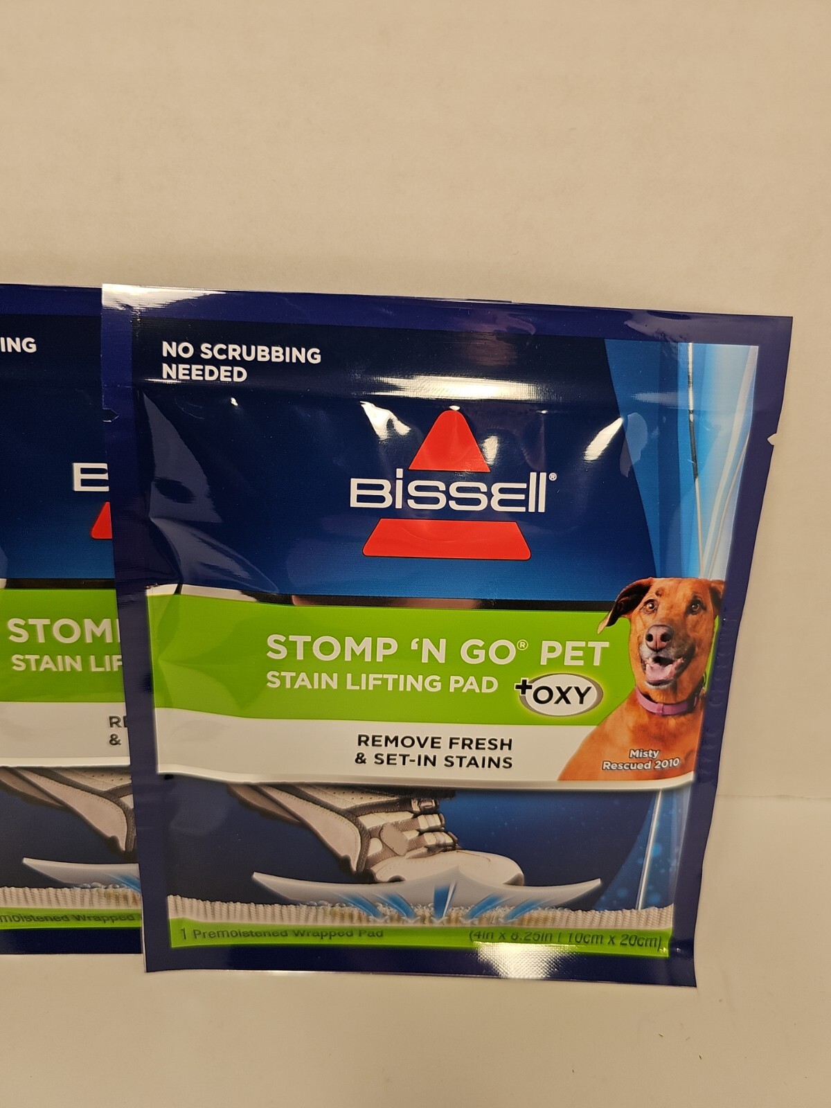 Bissell Stomp ‘n Go Pet Stain Lifting Pad+ OXY 10 Pack New Sealed