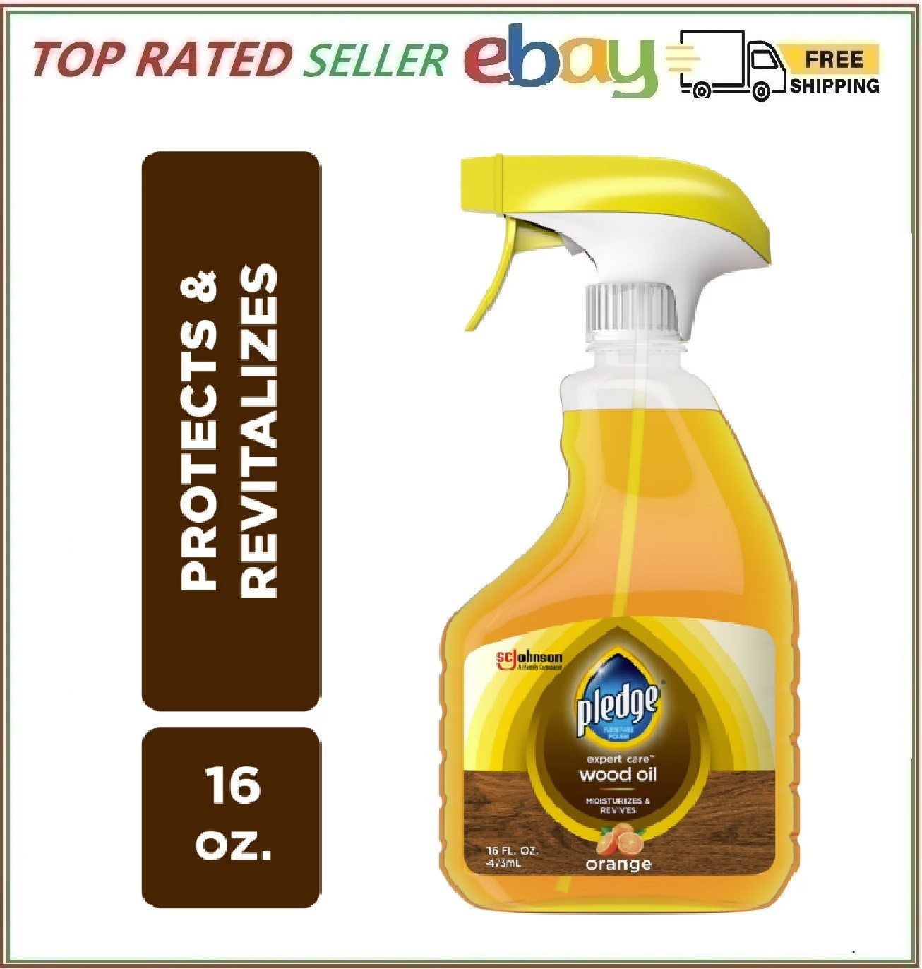 Wood Oil Expert Care Trigger Orange Scent 16 oz Wood Polish Cleaners Liquids