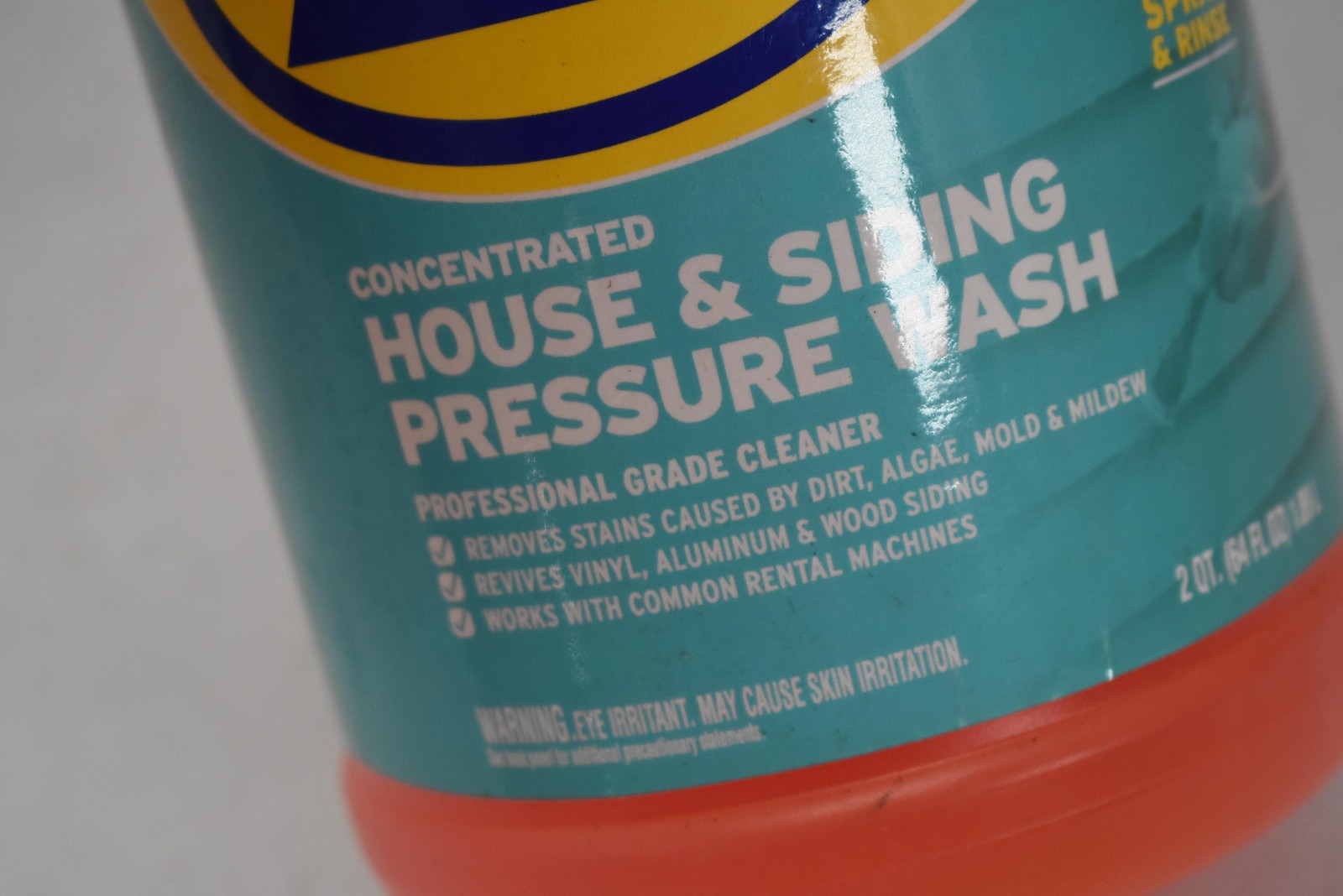Zep House Siding Pressure Wash Cleaner Concentrate 2 QT Removes Dirt