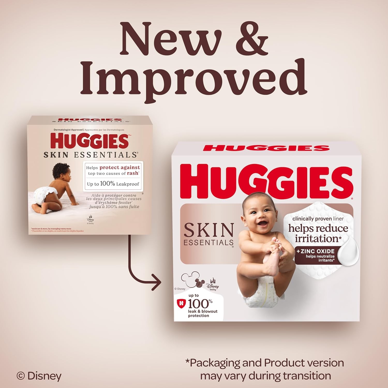 Huggies Size 4 Diapers, Skin Essentials Baby Diapers, Size 4 (22-37 lbs), 150