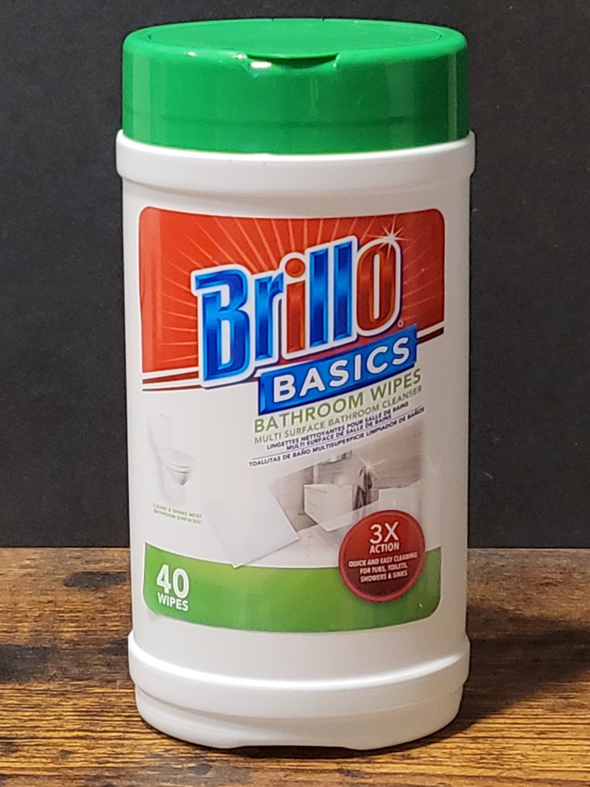Brillo Basics Multi-Surface Wipes – Fresh Scent – 80 Ct – Bathroom & Kitchen