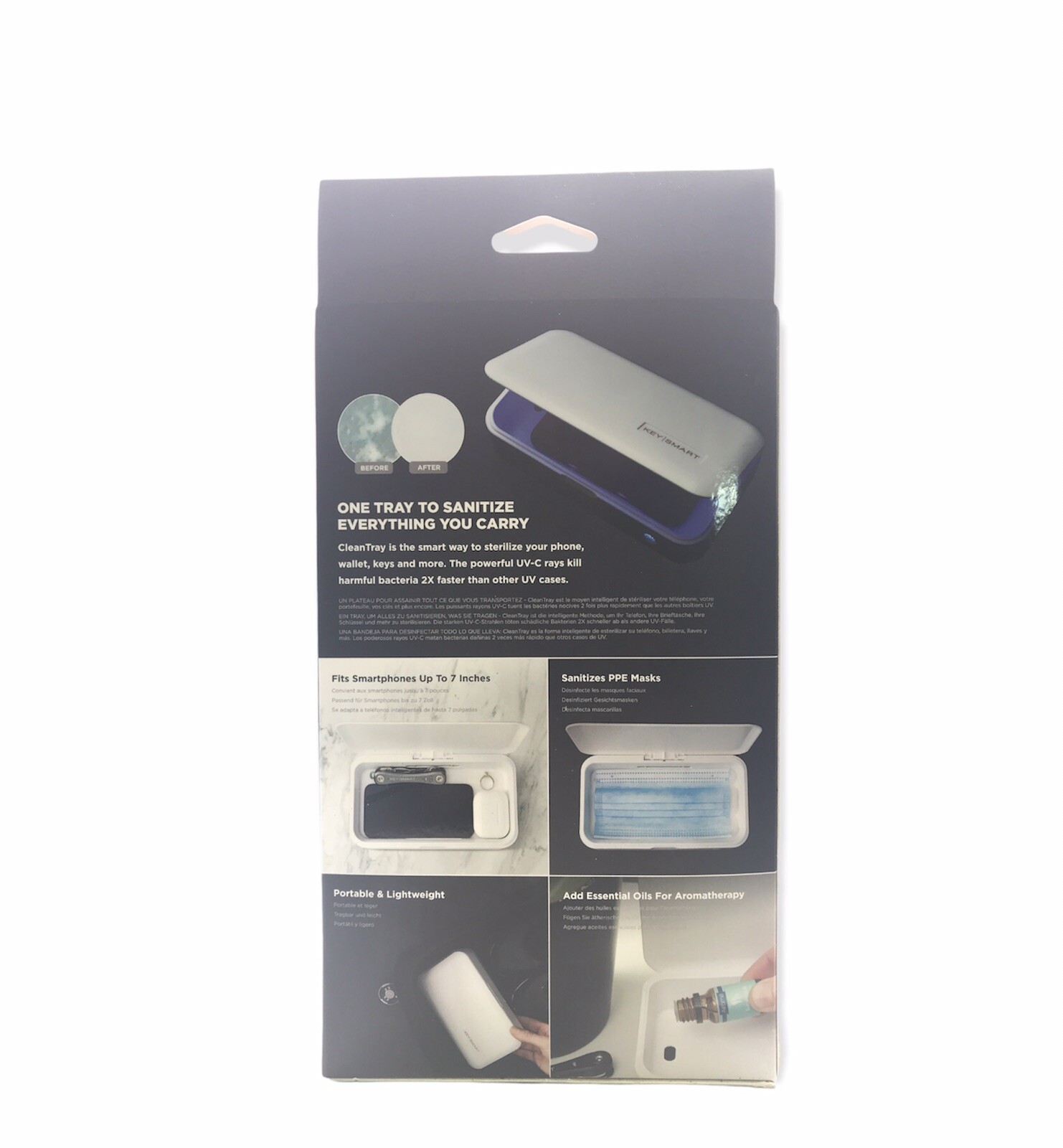 Keysmart CleanTray UV Light Sterilization Case