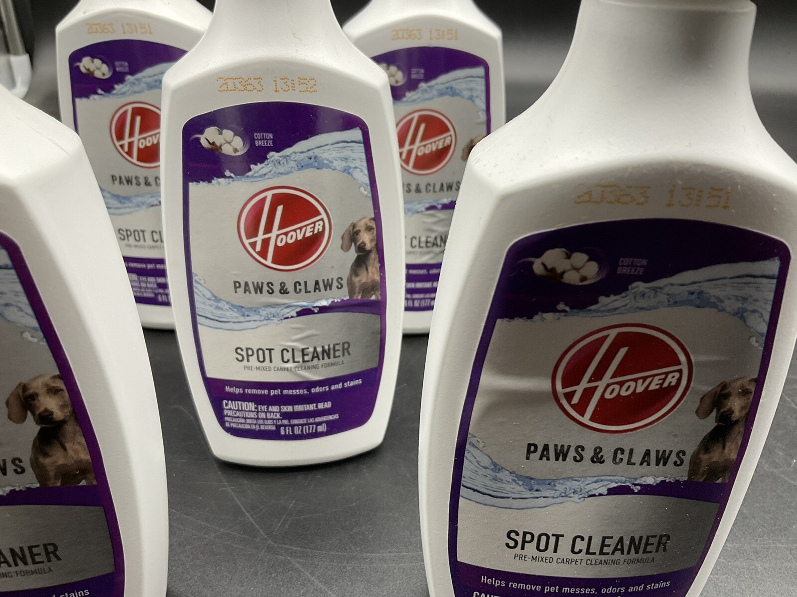 Lot Of 5 Hoover Paws and & Claws Spot Cleaner Carpet Cleaning Formula LOOK!