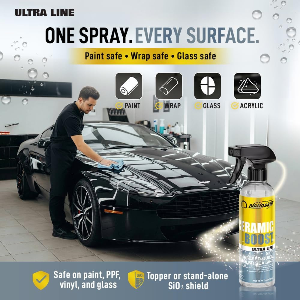 Ultra Line Ceramic Boost 1 Gallon – DIY Sio2 Spray Sealant for Finishes and Cera