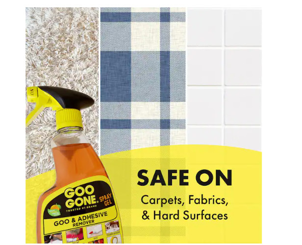 Goo Gone Adhesive Remover PRO POWER Spray Gel Remover Cleaner 12 oz
