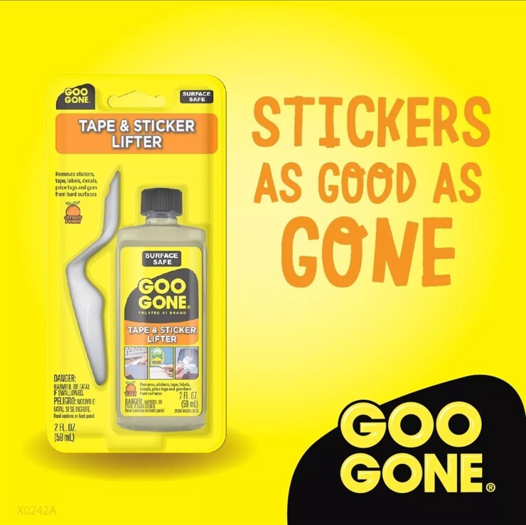 Goo Gone Sticker Lifter – Adhesive and Sticker Remover – 2 Ounce – Citrus Power