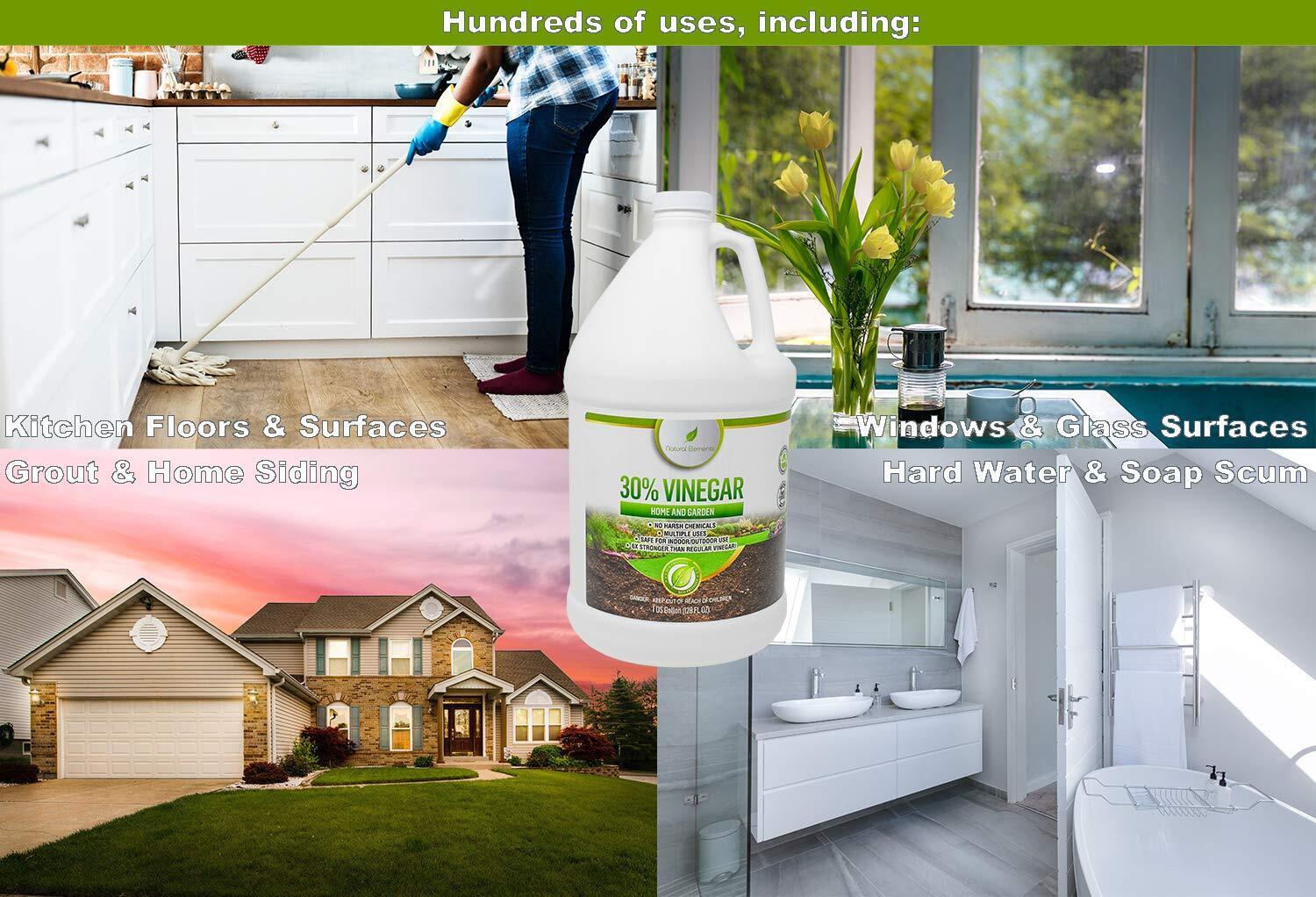Natural Elements 30% Vinegar 4 Pack 1 Gallon Pack Home And Garden Vinegar