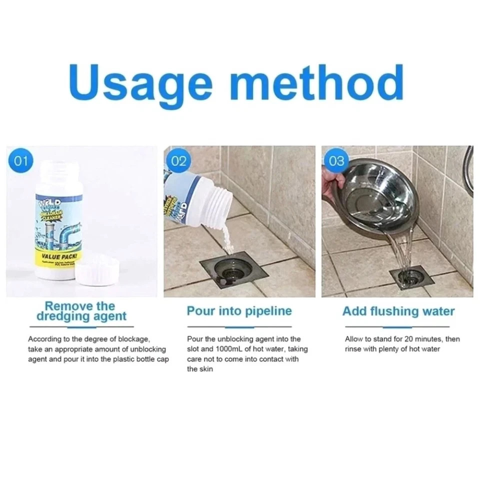Powerful High Efficiency Sink Drain Cleaner 1–5x Clog Cleaning Tool