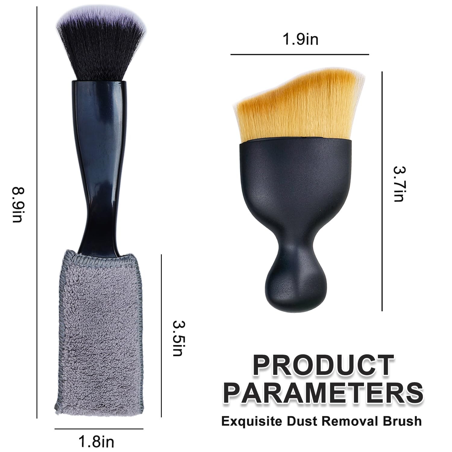 3 Pcs Microfiber Duster Brushes Car Interior Detail Dust Brush for Air Vents