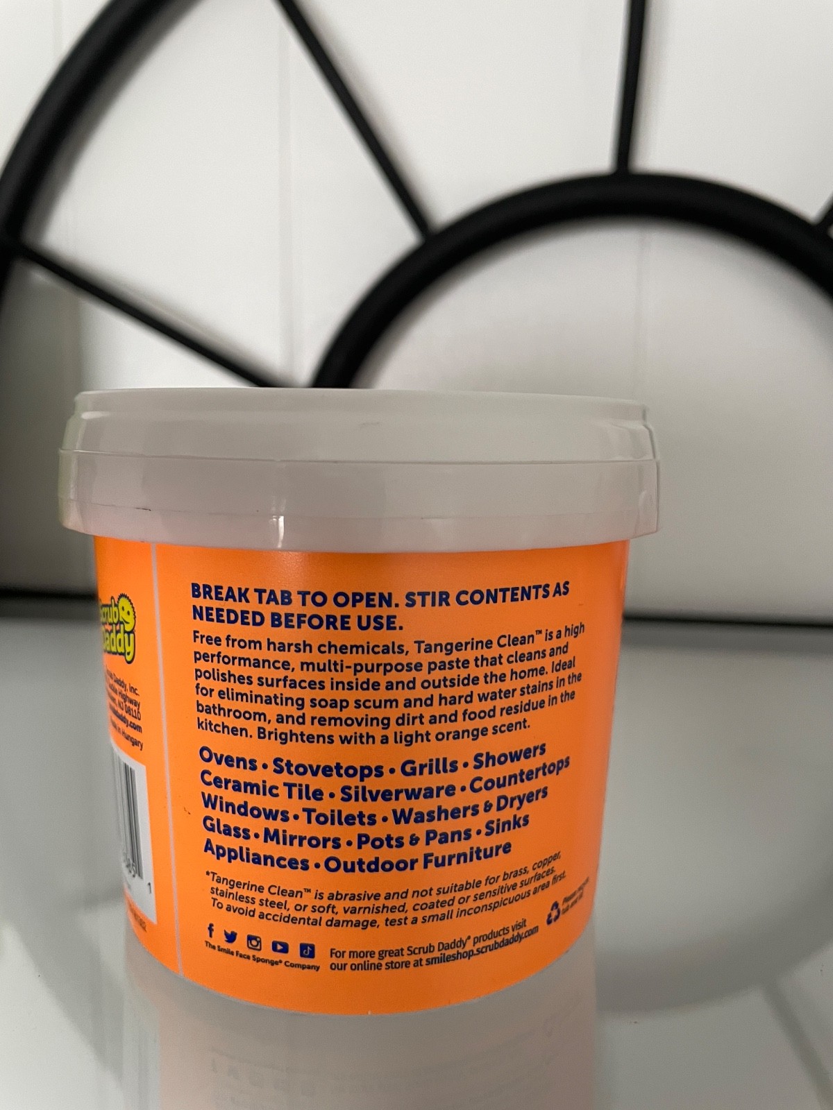 Scrub Daddy Tangerine Clean Natural Cleaning Paste