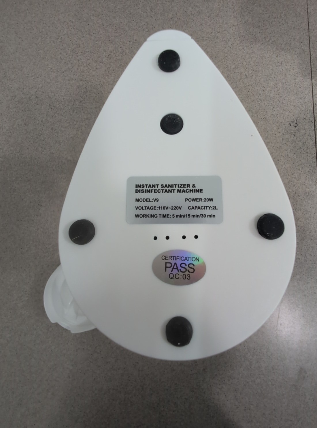 Instant Sanitizer & Disinfectant Machine, Model V9, Food & items, Lot Of 2
