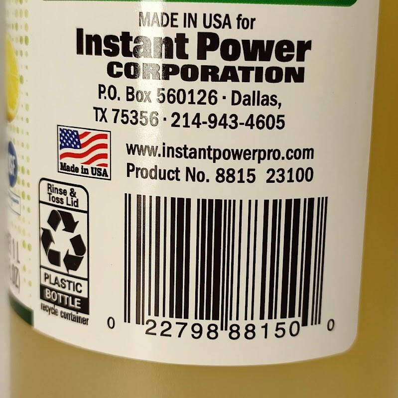 Instant Power Disposal & Drain Cleaner Lemon 33.8 oz/1 L Clogs and Odor Remover
