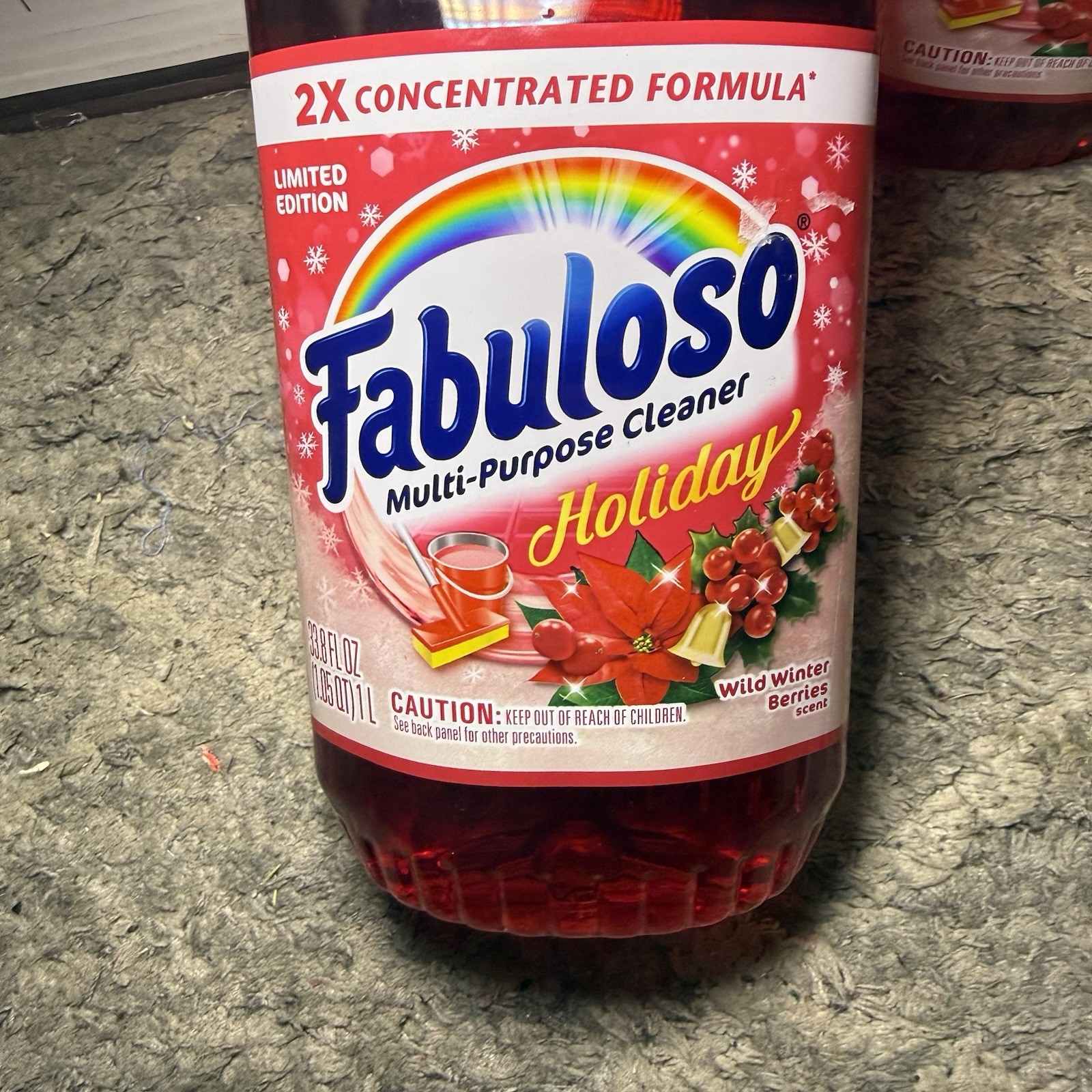2 Pack Fabuloso Multi-purpose Cleaner Holiday Limited Edition Wild Winter 33.8oz