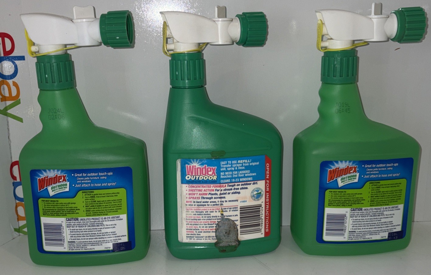 3 Windex Outdoor Glass Patio Cleaner 32 fl oz Spray Streak-Free Shine