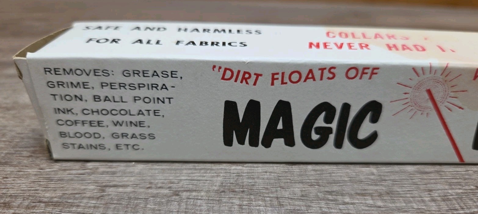 NOS Magic Wand Spot /Stain Remover Sticks 2 Sticks In Box 5oz Package