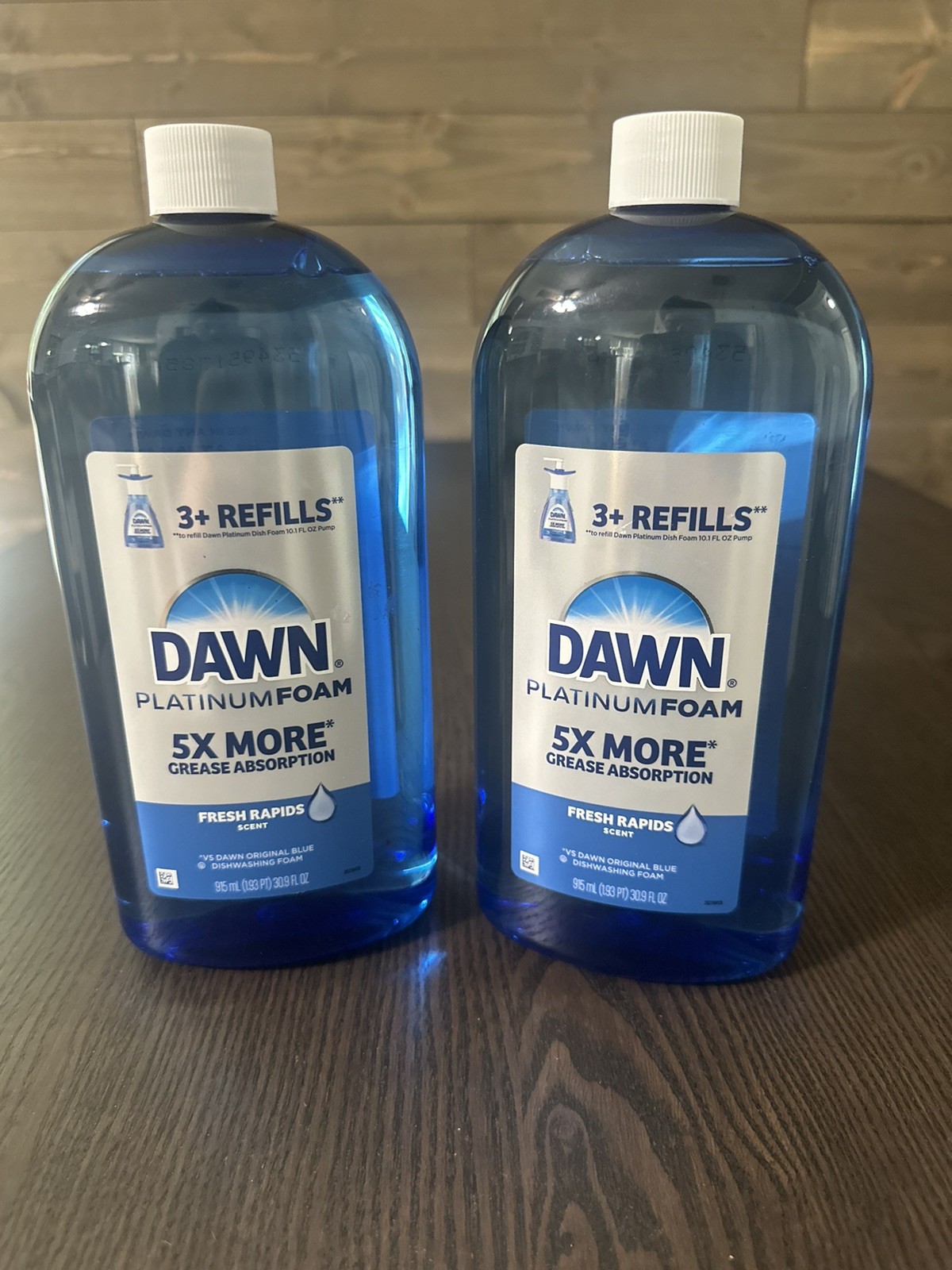 Dawn Platinum Foam Fresh Refill Rapids Scent 30.9 FL OZ- 2 Pack