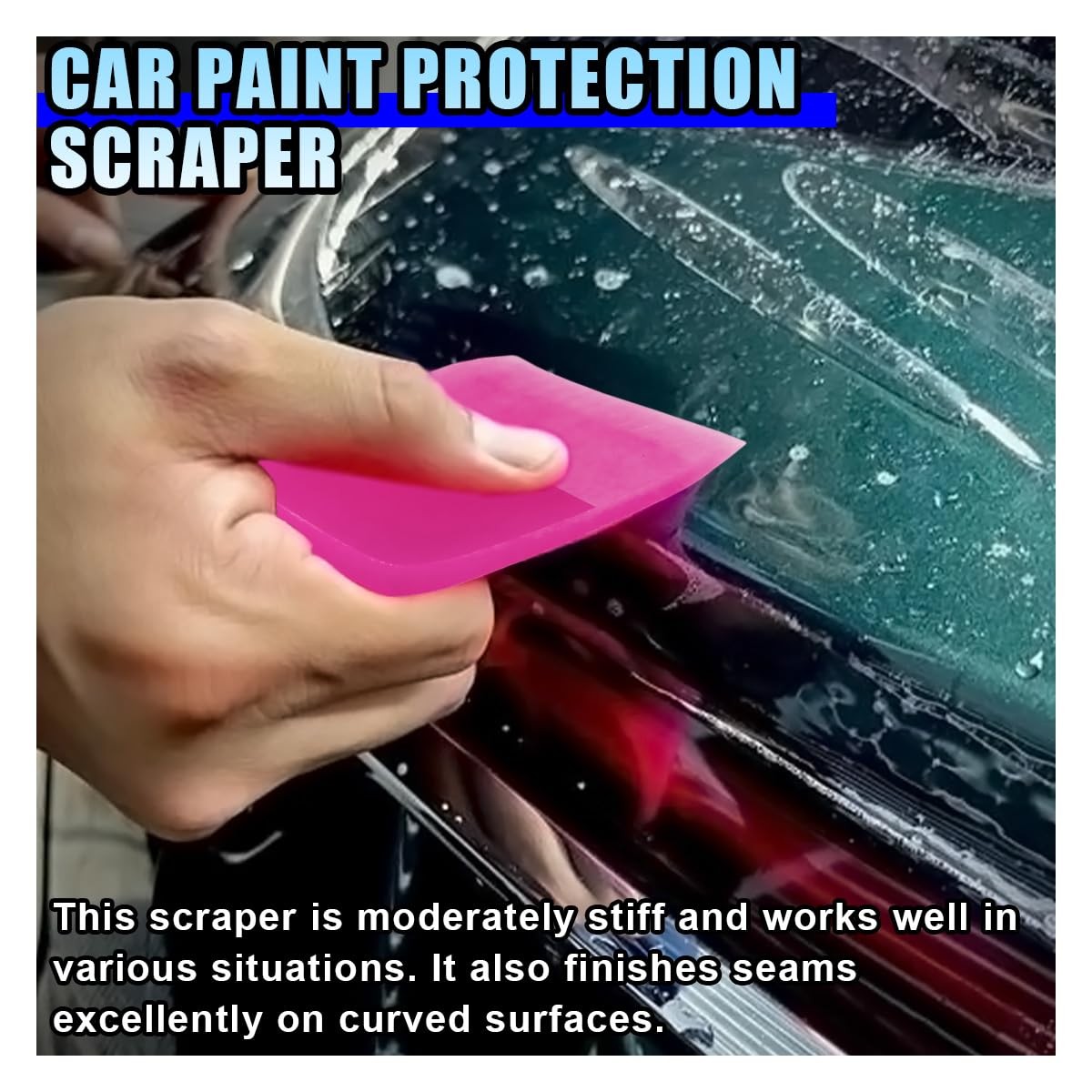 2PCS Car PPF Squeegee, TPU Soft Rubber AntiScratch Vinyl Wrap Window Tint Too…