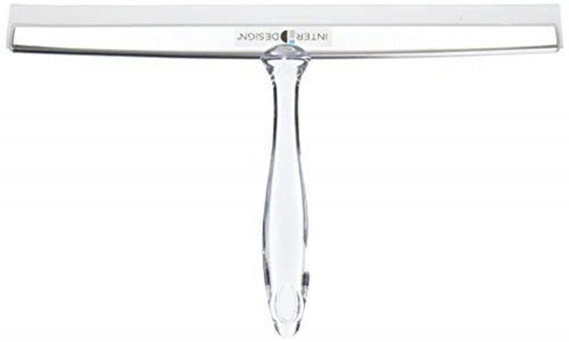 iDesign Zia Metal and Plastic Bathroom Squeegee for Assorted Sizes , Styles